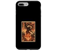 Custodia per iPhone 7 Plus/8 Plus Demone Fuoco Fiamme Giapponese Ukiyo-e Guerrieri