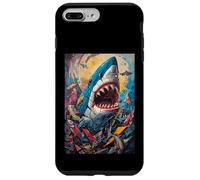Custodia per iPhone 7 Plus/8 Plus Denti di squalo Ocean Apex Jaws Predator