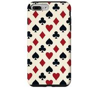 Custodia per iPhone 7 Plus/8 Plus Design classico delle serate di giochi da casinò con le icone delle tute