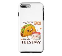 Custodia per iPhone 7 Plus/8 Plus Design con scritta "You're the Taco To My Tuesday"