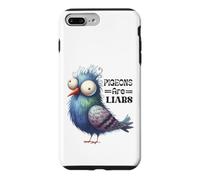 Custodia per iPhone 7 Plus/8 Plus Design divertente con uccellini piccioni e bugiardi