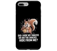 Custodia per iPhone 7 Plus/8 Plus Design divertente scoiattolo con ghianda Did I Hide My Snacks