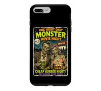 Custodia per iPhone 7 Plus/8 Plus Design Horror Retro Zombie Monster Movie Drive-In