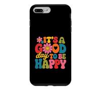 Custodia per iPhone 7 Plus/8 Plus Design motivazionale "It's A Good Day To Be Happy"