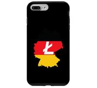 Custodia per iPhone 7 Plus/8 Plus Deutschland Litecoin German Flag Cryptocurrency Litecoin LTC