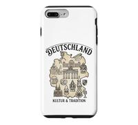 Custodia per iPhone 7 Plus/8 Plus Deutschland Mappa Architettura Cultura Tradizione Emblema
