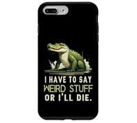 Custodia per iPhone 7 Plus/8 Plus Devo dire cose strane o morirò divertente dicendo meme rana