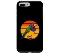 Custodia per iPhone 7 Plus/8 Plus Diamante di Gould Erythrura Gouldiae Rétro Sunset