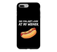 Custodia per iPhone 7 Plus/8 Plus Did You Just Look At My Wiener Funny BBQ Hotdog Party Humor