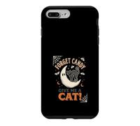 Custodia per iPhone 7 Plus/8 Plus Dimentica le caramelle Dammi un gatto Moon Ghost Halloween