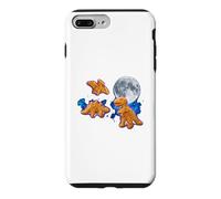 Custodia per iPhone 7 Plus/8 Plus Dino Nuggets Moon - Simpatico cibo divertente dinosauro pollo pepite