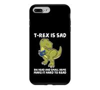 Custodia per iPhone 7 Plus/8 Plus Dinosaur Book Lover T Rex Sad Arms troppo corto per il lettore