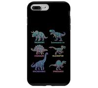 Custodia per iPhone 7 Plus/8 Plus Dinosauro Specie Nomi Paleontologia Science Chart Art