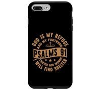 Custodia per iPhone 7 Plus/8 Plus Dio è il mio rifugio sotto le sue ali Trovo Salmi rifugio 91