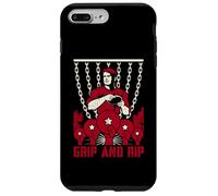 Custodia per iPhone 7 Plus/8 Plus Disco da golf vintage Grip e Rip Frolf Player Retro Propaganda