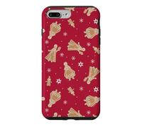 Custodia per iPhone 7 Plus/8 Plus Disney Frozen Holiday Gingerbread Cookies Christmas Pattern