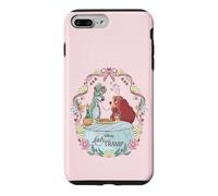 Custodia per iPhone 7 Plus/8 Plus Disney Lady and the Tramp Valentine's Day Spaghetti Kiss