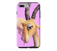Custodia per iPhone 7 Plus/8 Plus Disney Zootopia 2 Gazelle Pop Star Big Face Purple-Pink