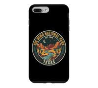 Custodia per iPhone 7 Plus/8 Plus Distintivo del deserto della Yucca Night Vintage del Parco nazionale di Big Bend, Texas