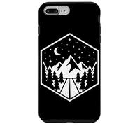 Custodia per iPhone 7 Plus/8 Plus Distintivo di montagna Notte Sentieri Escursionismo