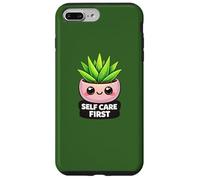 Custodia per iPhone 7 Plus/8 Plus Divertente amante delle piante Kawaii con aloe vera per la cura di sé