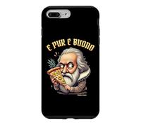 Custodia per iPhone 7 Plus/8 Plus Divertente Ananas Pizza Galileo Galilei Nerd storici