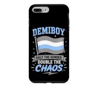 Custodia per iPhone 7 Plus/8 Plus Divertente bandiera Demiboy metà del genere
