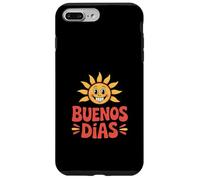Custodia per iPhone 7 Plus/8 Plus Divertente Buenos Dias Retro Groovy Sun Detto