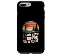 Custodia per iPhone 7 Plus/8 Plus Divertente campeggio dicendo I Came I Saw I Tripped on Root