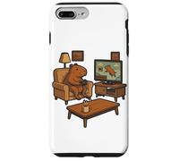 Custodia per iPhone 7 Plus/8 Plus Divertente Capybara Gamer Meme Accogliente Animale Gioco Scherzo Retro Gioco