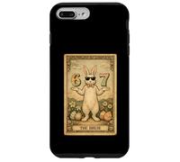Custodia per iPhone 7 Plus/8 Plus Divertente carta dei tarocchi pasquali Bunny Rabbit Bruh 67 Six Seven Meme