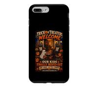 Custodia per iPhone 7 Plus/8 Plus Divertente design vuoto a forma di caramella per Halloween con dolcetto o scherzetto