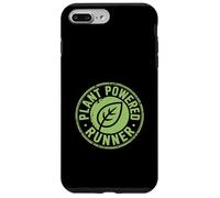 Custodia per iPhone 7 Plus/8 Plus Divertente distintivo circolare con scritta "Plant Powered Runner