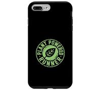 Custodia per iPhone 7 Plus/8 Plus Divertente distintivo circolare con scritta "Plant Powered Runner
