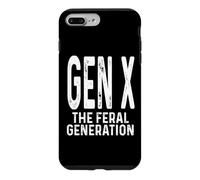Custodia per iPhone 7 Plus/8 Plus Divertente Gen X The Feral Generation Humor Generation X Design
