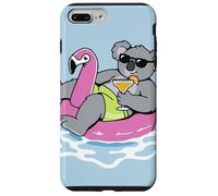 Custodia per iPhone 7 Plus/8 Plus Divertente Koala Pool Float Flamingo Summer Party