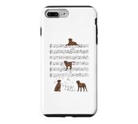 Custodia per iPhone 7 Plus/8 Plus Divertente labrador marrone musica cioccolato Lab