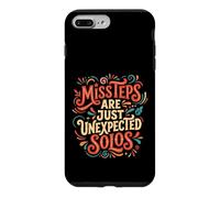 Custodia per iPhone 7 Plus/8 Plus Divertente linea danza passi passi falsi linea danza umorismo design vintage
