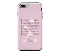 Custodia per iPhone 7 Plus/8 Plus Divertente Llama Alpaca musica yoga Giocare con note Alpaca