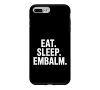 Custodia per iPhone 7 Plus/8 Plus Divertente Mangiare Sonno Embalm Dire Umorismo Mortician