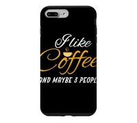Custodia per iPhone 7 Plus/8 Plus Divertente Mi piace il caffè e forse 3 persone I caffè