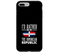 Custodia per iPhone 7 Plus/8 Plus Divertente, preferirei essere nella Repubblica Dominicana