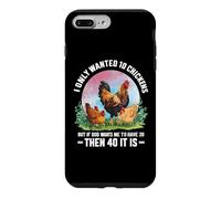 Custodia per iPhone 7 Plus/8 Plus Divertente proprietario dell'agricoltore di polli che dice, meme dell'azienda agricola del pollame del pollo