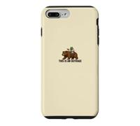 Custodia per iPhone 7 Plus/8 Plus Divertente rana che cavalca l'orso questo è un meme indignazione