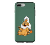 Custodia per iPhone 7 Plus/8 Plus Divertente Sarcastico Silly Goose Abbracciare Golden Retriever Umorismo