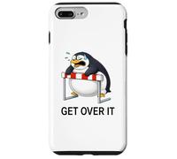 Custodia per iPhone 7 Plus/8 Plus Divertente simpatico cartone animato pinguino ostacolo salto fallito
