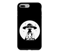 Custodia per iPhone 7 Plus/8 Plus Divertente Uomo Bigfoot UFO Rapimento Divertente Alien Sasquatch