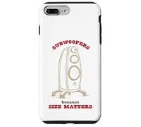 Custodia per iPhone 7 Plus/8 Plus Divertenti subwoofer per giochi di parole perché le dimensioni contano
