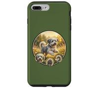 Custodia per iPhone 7 Plus/8 Plus dolce cane bolonka divertente in natura ai margini della foresta