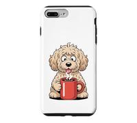 Custodia per iPhone 7 Plus/8 Plus Doodle Coffee Club Goldendoodle - Caffè e scarabocchi per amanti degli animali